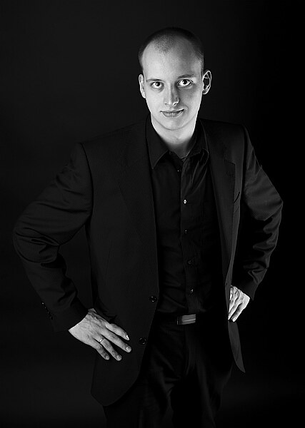Schwarzweiß Herren Portrait