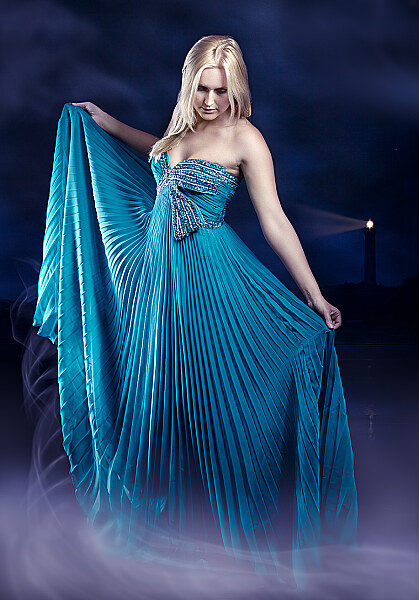 Portrait Frau mit Kleid