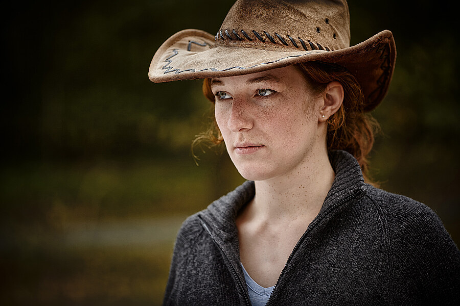 Outdoor Frauenportrait