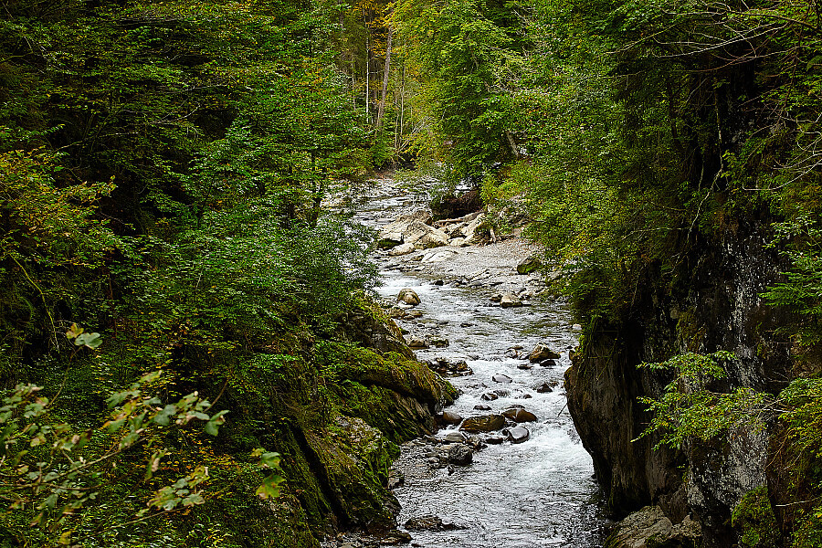 Landschaftsfoto Berge & Bach
